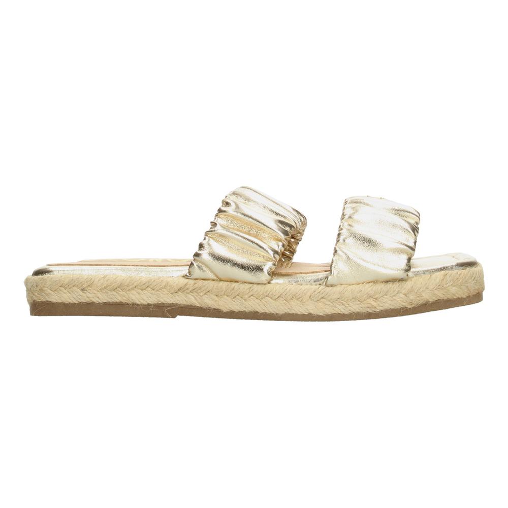 Foto 2 pulgar | Sandalias Ozono Dorado Para Mujer [ozo2851] Dorado