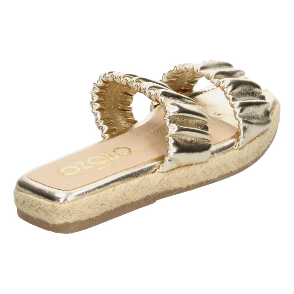 Foto 6 pulgar | Sandalias Ozono Dorado Para Mujer [ozo2851] Dorado