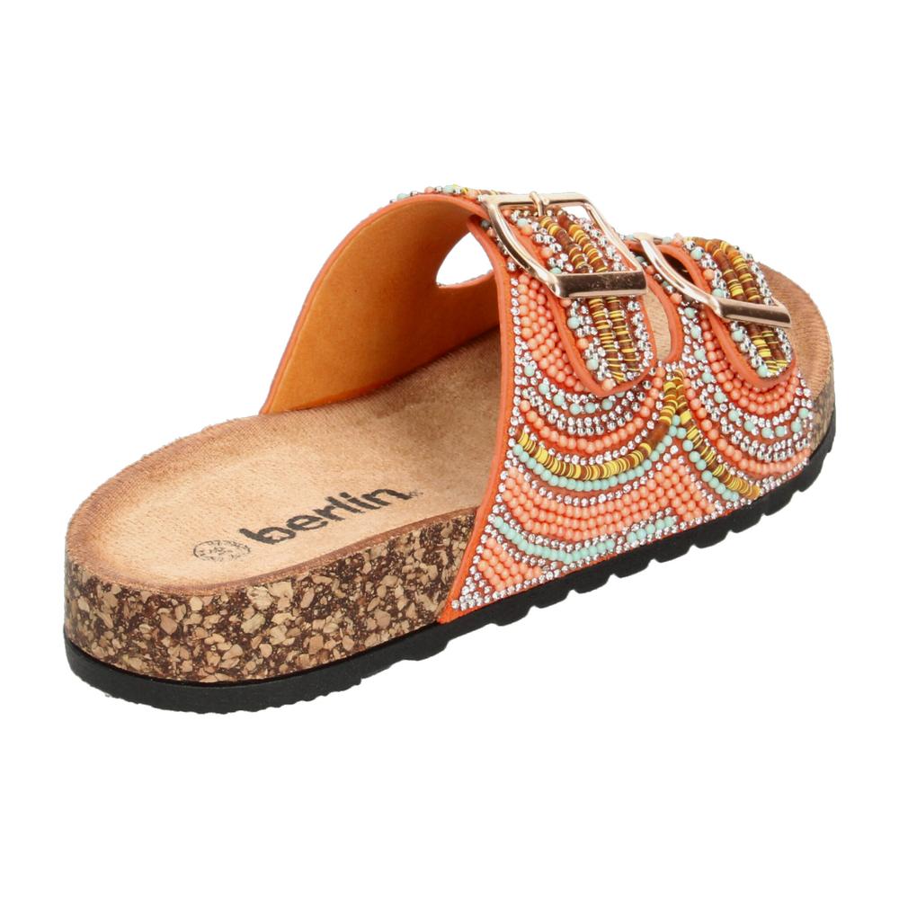 Foto 4 pulgar | Sandalia Berlin Mujer Naranja (bli181) Naranja