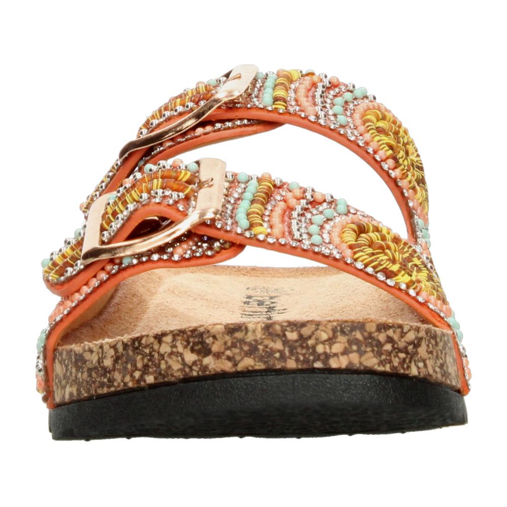Foto 7 pulgar | Sandalia Berlin Mujer Naranja (bli181) Naranja
