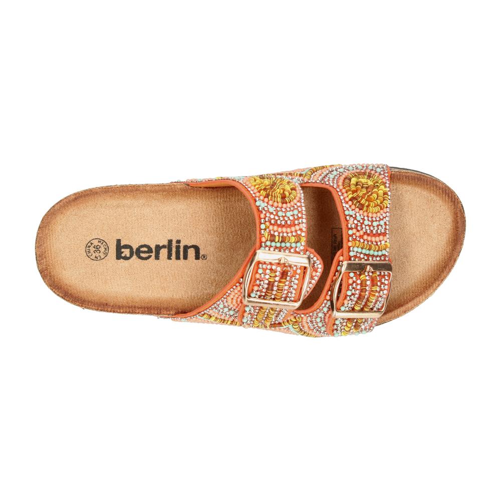 Foto 9 pulgar | Sandalia Berlin Mujer Naranja (bli181) Naranja