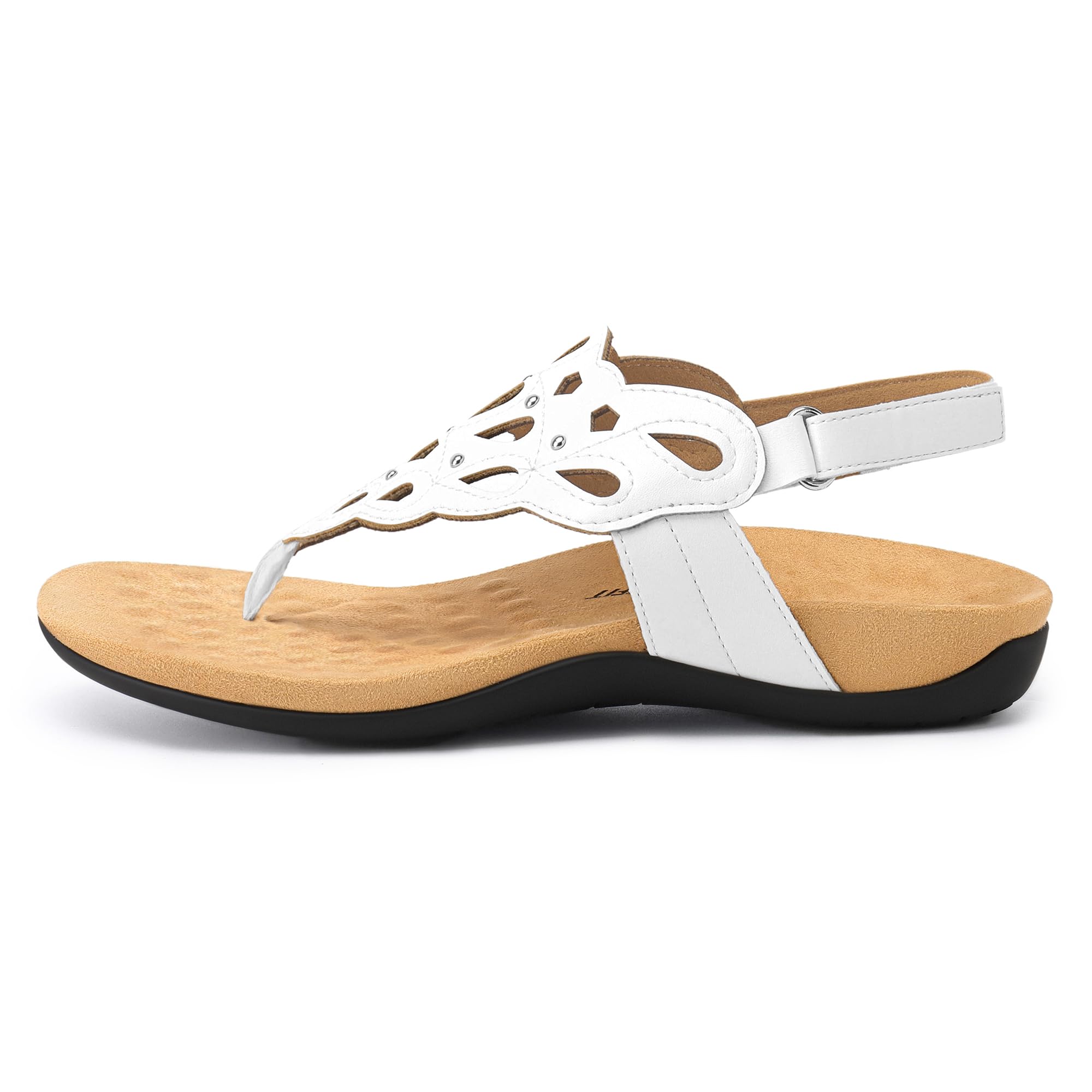 Foto 3 pulgar | Sandals Athlefit White Comfort Soporte Ortopédico Para El Arco 8 - Venta Internacional.