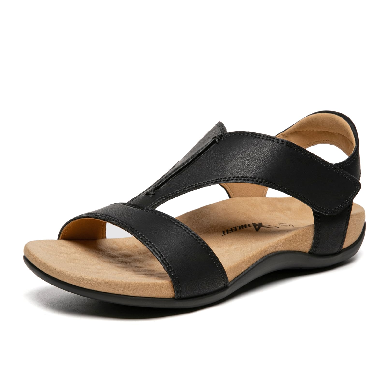 Foto 2 pulgar | Sandalias Athlefit Con Soporte Ortopédico Para Arco, Color Negro, Mujer 8.5 - Venta Internacional.
