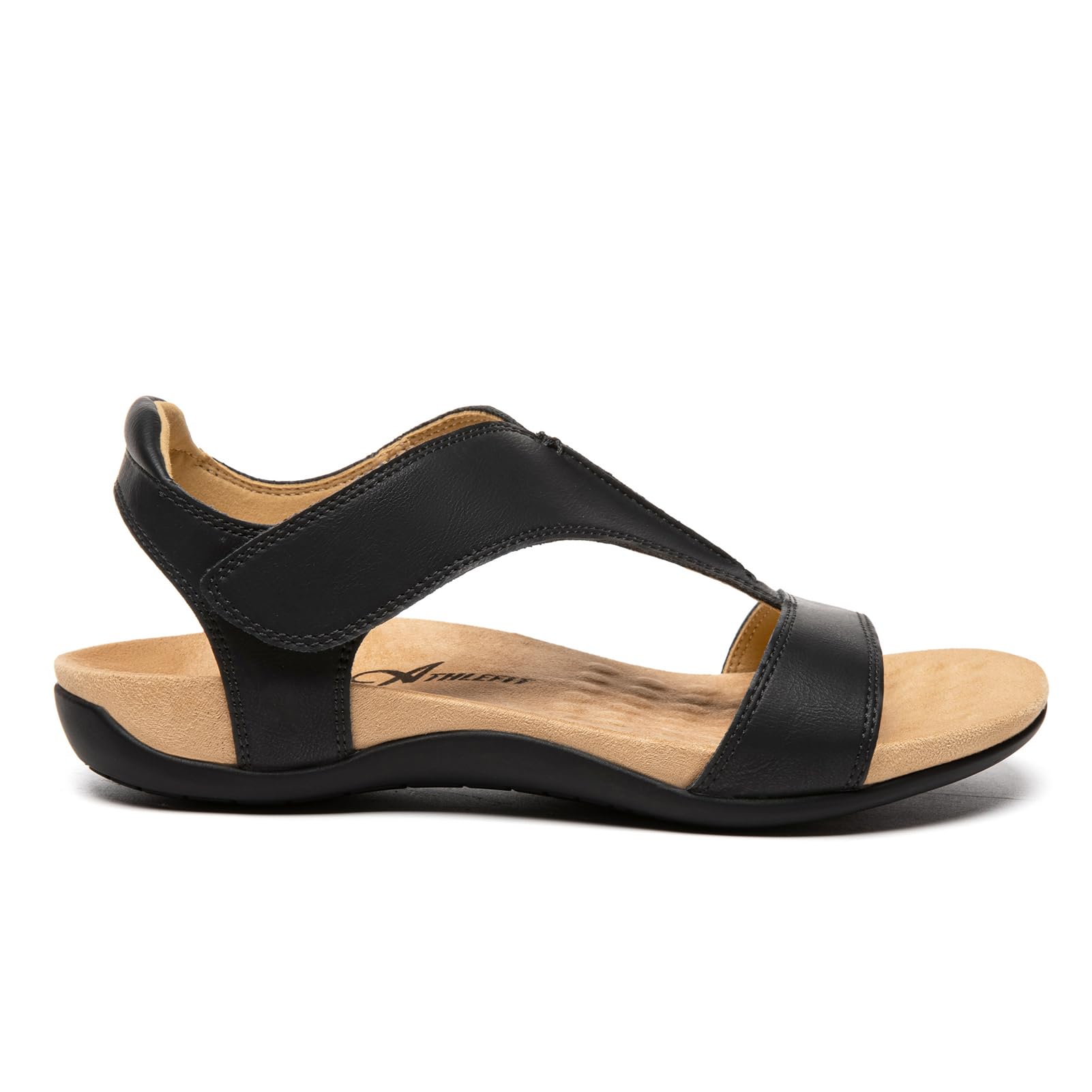 Foto 4 pulgar | Sandalias Athlefit Con Soporte Ortopédico Para Arco, Color Negro, Mujer 8.5 - Venta Internacional.