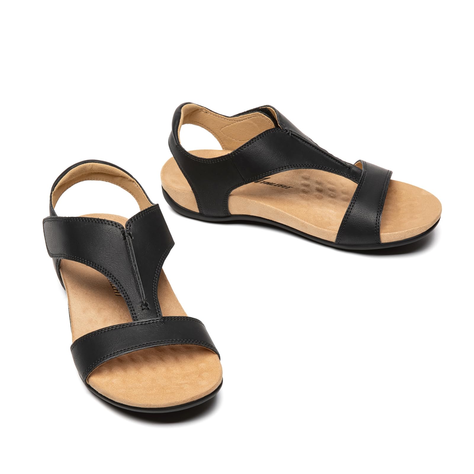 Foto 6 pulgar | Sandalias Athlefit Con Soporte Ortopédico Para Arco, Color Negro, Mujer 8.5 - Venta Internacional.