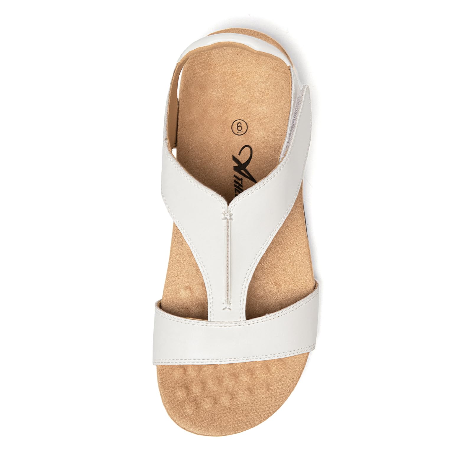 Foto 5 pulgar | Sandalias Ortopédicas Athlefit Arch Support Para Mujer 5.5, Color Blanco - Venta Internacional.