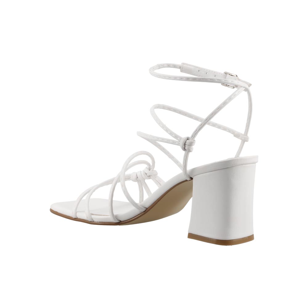 Foto 5 pulgar | Sandalia Mujer Miracol By Mama Lola 10246 Blanco Sandalia Mujer Tacon Ancho Dama Talla 23 A 26 E