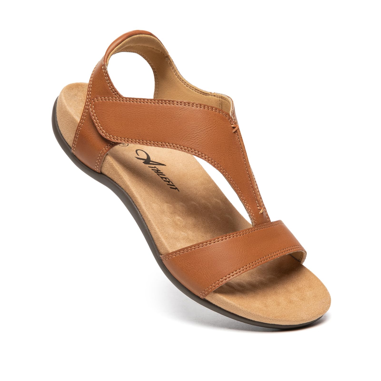 Foto 3 pulgar | Sandalias Athlefit, Ortopédicas, De Verano, Con Soporte En Arco Bronceado Para Mujer, 8 - Venta Internacional.