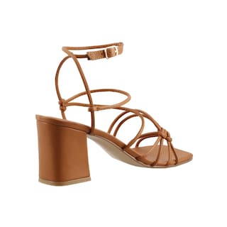 Foto 3 | Sandalia Mujer Miracol By Mama Lola 10246 Ladrillo Sandalia Mujer Tacon Ancho Dama Talla 23 A 26 E