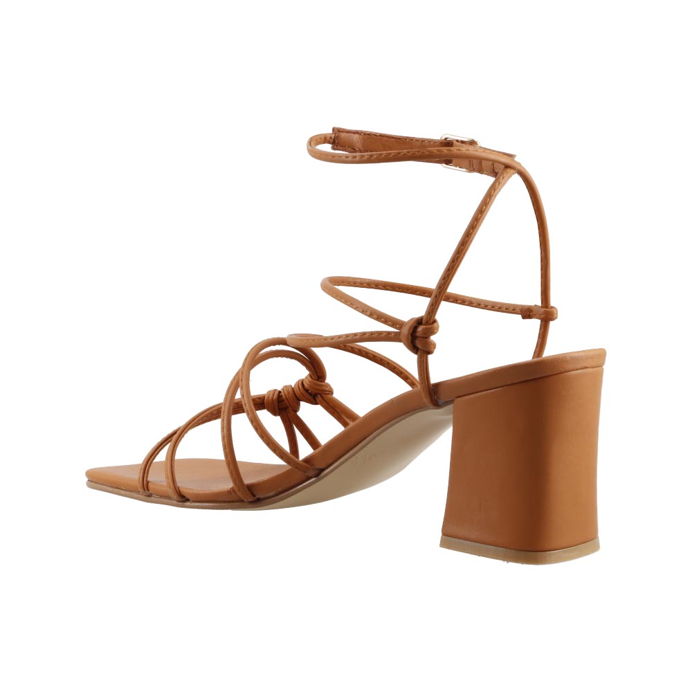 Foto 4 | Sandalia Mujer Miracol By Mama Lola 10246 Ladrillo Sandalia Mujer Tacon Ancho Dama Talla 23 A 26 E