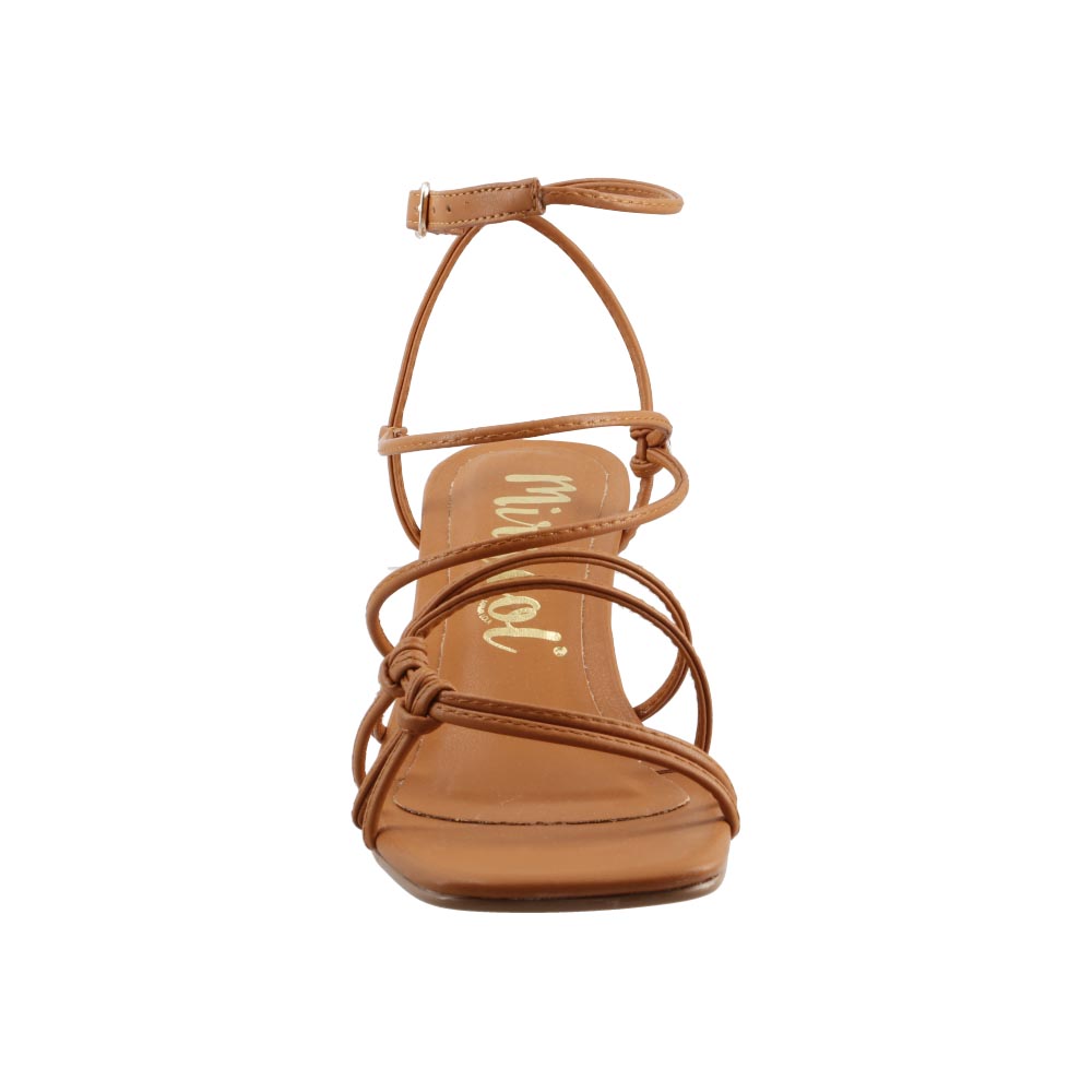 Foto 5 | Sandalia Mujer Miracol By Mama Lola 10246 Ladrillo Sandalia Mujer Tacon Ancho Dama Talla 23 A 26 E