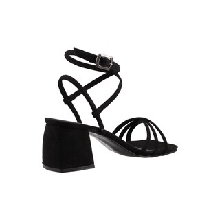 Foto 3 | Sandalia Mujer Miracol By Mama Lola 10247 Negro Sandalia Mujer Tacon Ancho Dama Talla 23 A 26 E