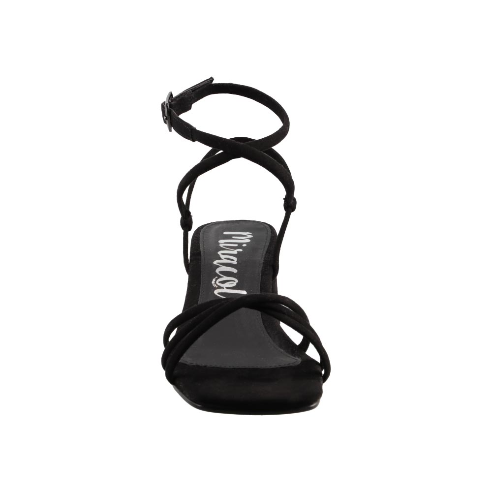 Foto 6 pulgar | Sandalia Mujer Miracol By Mama Lola 10247 Negro Sandalia Mujer Tacon Ancho Dama Talla 23 A 26 E