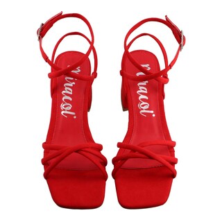Foto 6 | Sandalia Mujer Miracol By Mama Lola 10247 Flama Sandalia Mujer Tacon Ancho Dama Talla 23 A 26 E