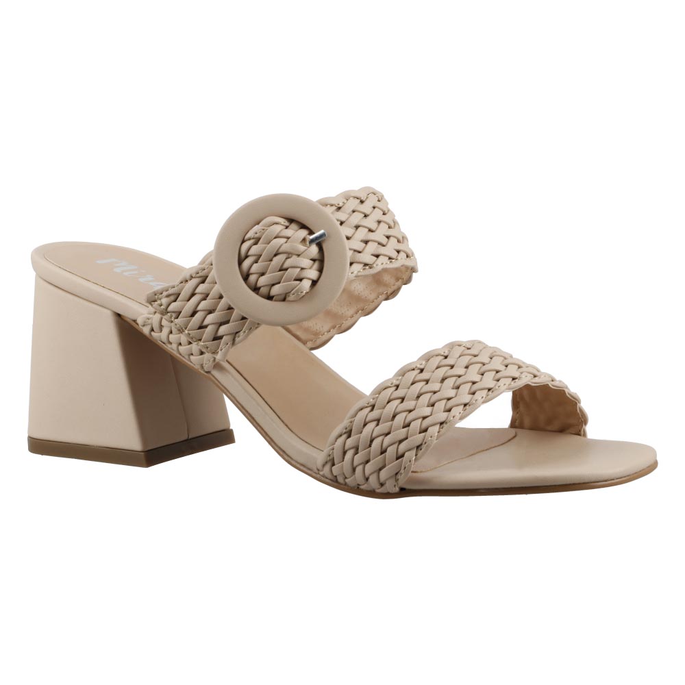 Foto 3 pulgar | Zapato Mujer Miracol By Mama Lola 8719 Avena Tacon Ancho Dama Talla 23 A 26 M