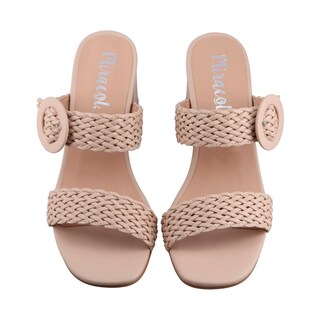Foto 6 | Zapato Mujer Miracol By Mama Lola 8719 Avena Tacon Ancho Dama Talla 23 A 26 M