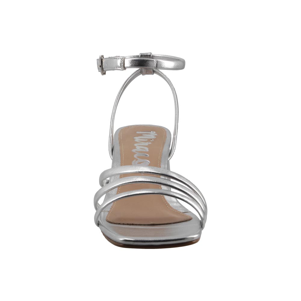 Foto 6 pulgar | Sandalia Mujer Miracol By Mama Lola 10241 Plata Sandalia Mujer Tacon Ancho Dama Talla 23 A 27 E