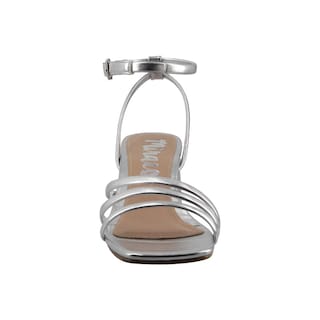 Foto 5 | Sandalia Mujer Miracol By Mama Lola 10241 Plata Sandalia Mujer Tacon Ancho Dama Talla 23 A 27 E