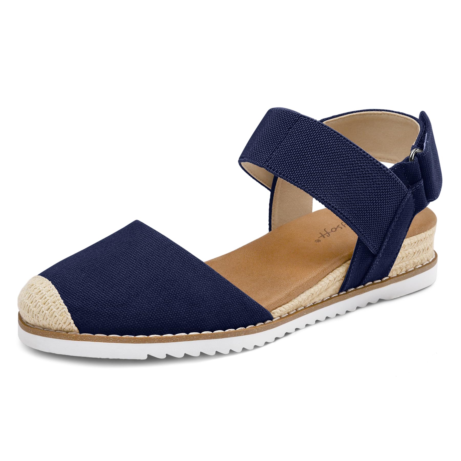 Foto 2 pulgar | Sandalias Mysoft Para Mujer, Cuña Baja, Punta Cerrada, Cómodas - Venta Internacional.