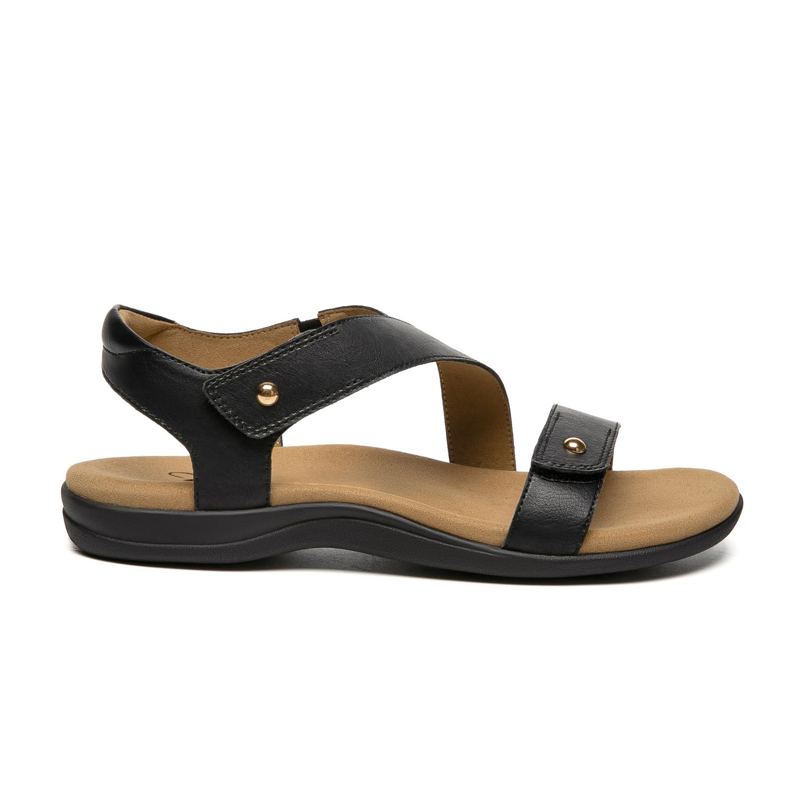 Foto 3 pulgar | Sandalias Ortopédicas Athlefit Para Mujer Con Soporte En Arco Negras - Venta Internacional.