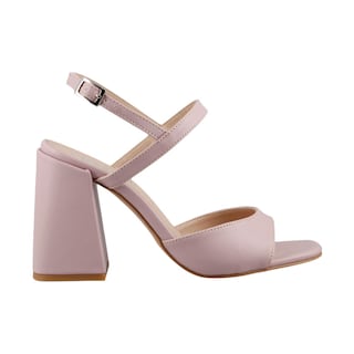 Foto 1 | Sandalia Elegante Mujer Miracol By Mama Lola 8423 Taro Tacon Ancho Alto Dama Talla 23 A 26 M