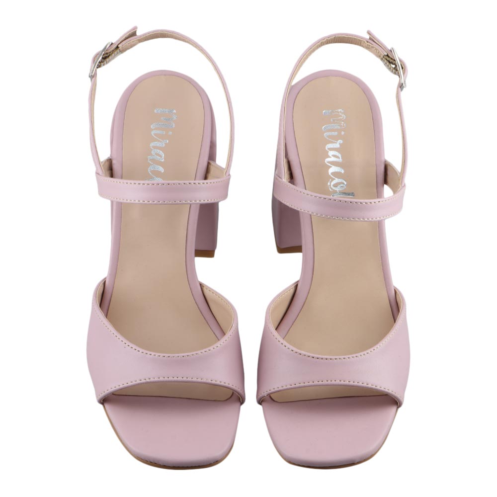 Foto 7 pulgar | Sandalia Elegante Mujer Miracol By Mama Lola 8423 Taro Tacon Ancho Alto Dama Talla 23 A 26 M