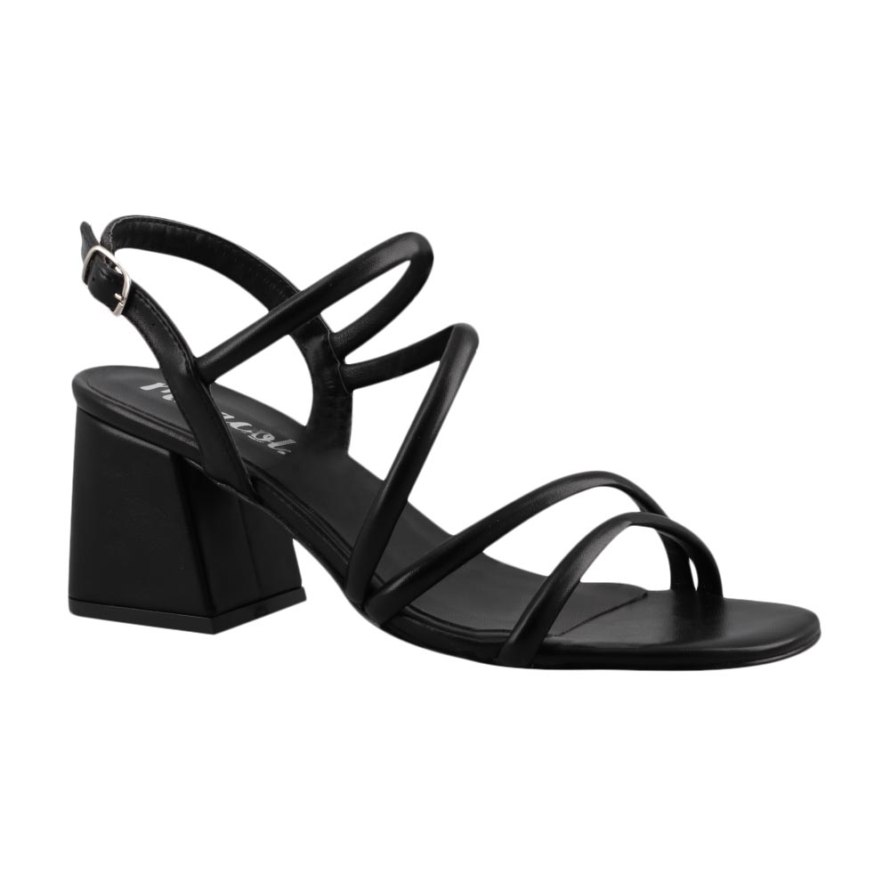 Foto 2 | Sandalia Mujer Miracol By Mama Lola 8715 Negro Sandalia Mujer Tacon Ancho Dama Talla 23 A 26 M
