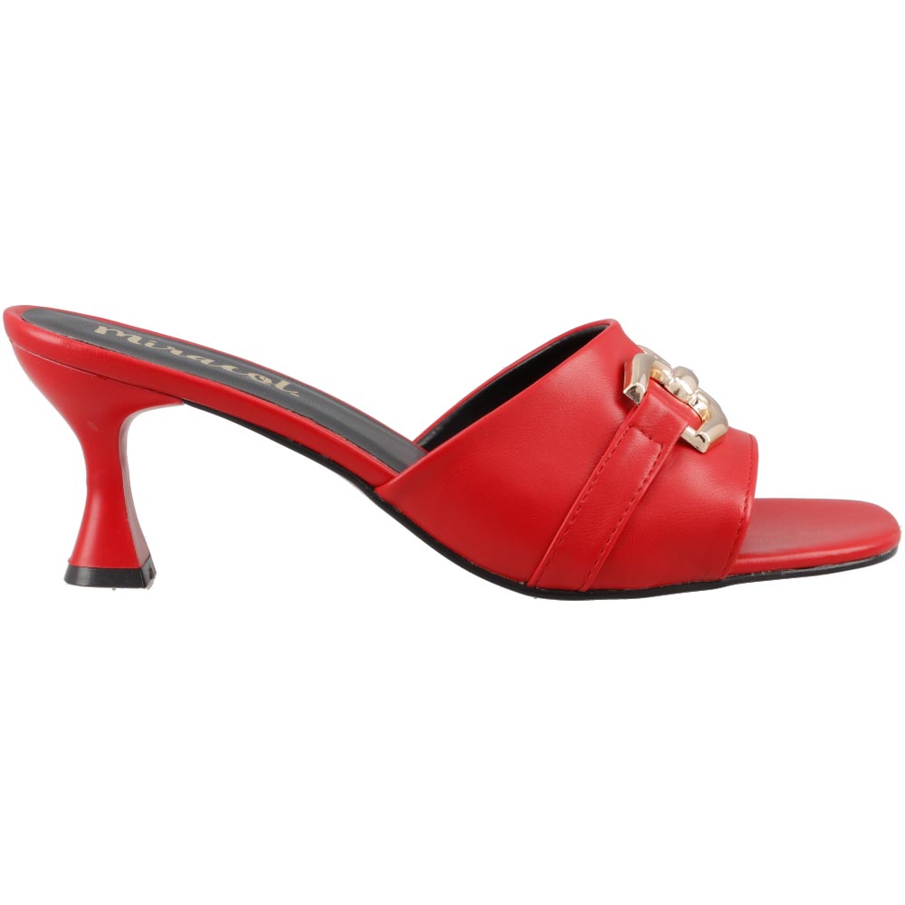 Foto 2 pulgar | Sandalia Mujer Vestir Miracol By Mama Lola 5106 Rojo Tacon Bajo Comodo Casual Dama Talla 23 A 26 M