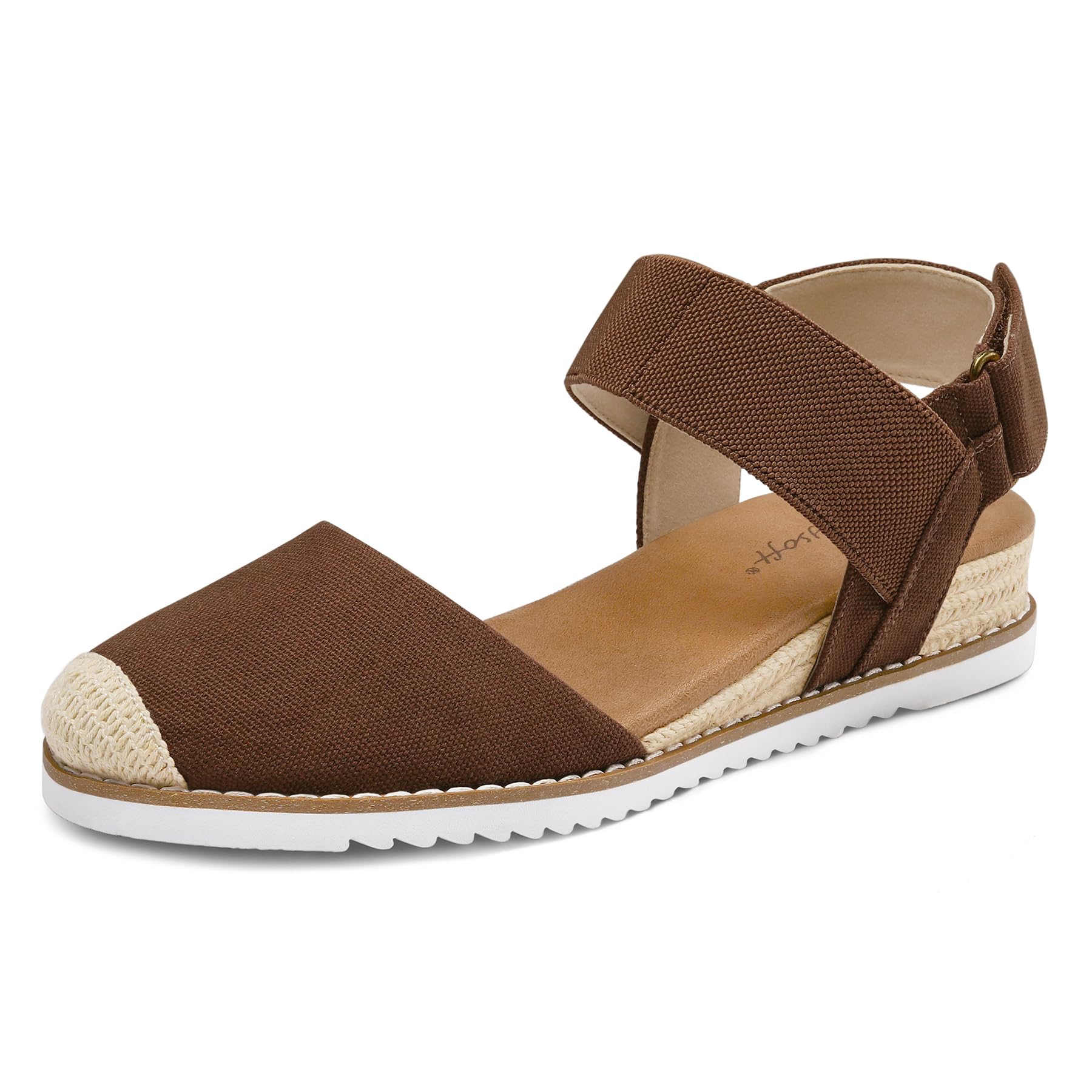 Foto 2 pulgar | Sandalias Mysoft Para Mujer, Cuña Baja, Punta Cerrada, Cómodas - Venta Internacional.