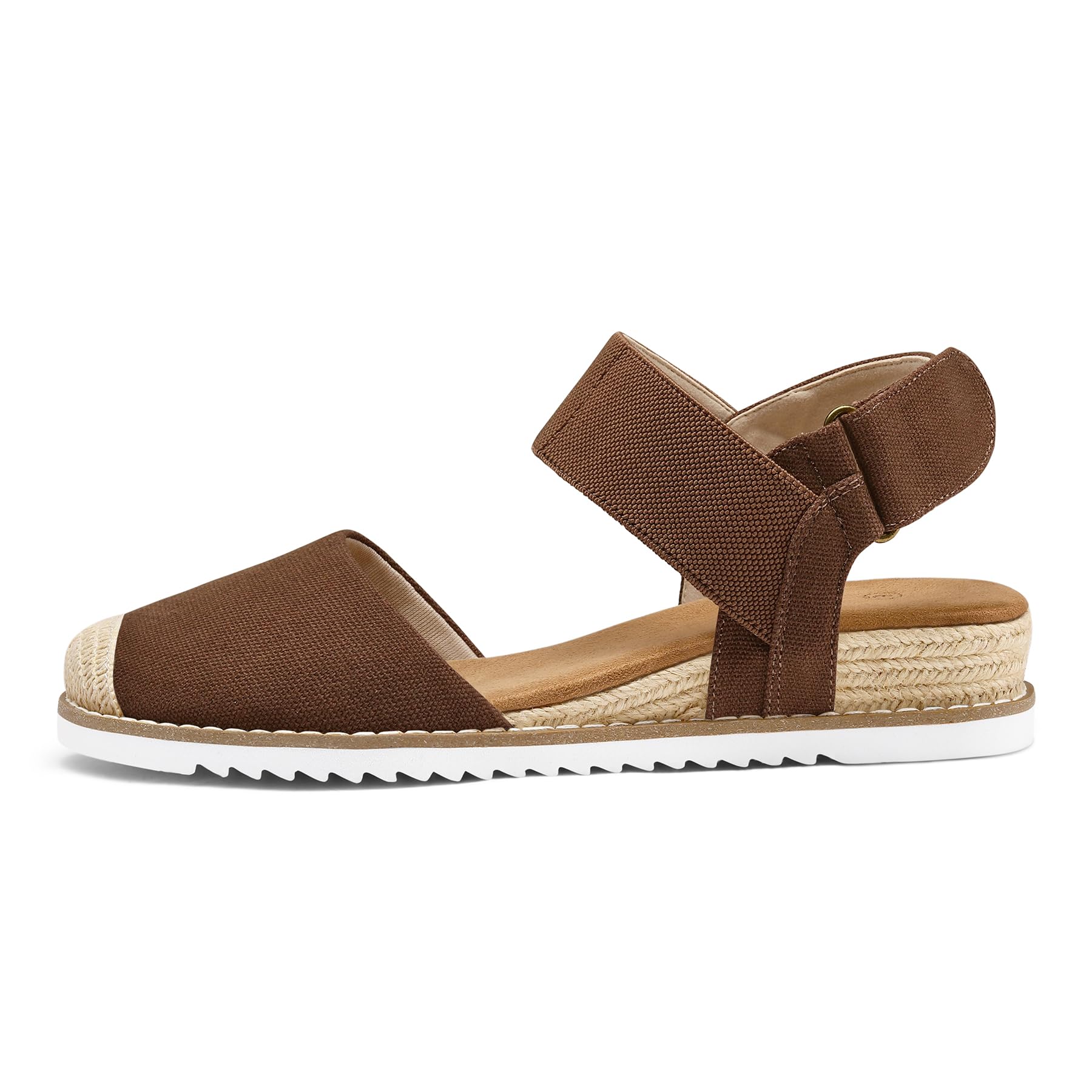 Foto 4 pulgar | Sandalias Mysoft Para Mujer, Cuña Baja, Punta Cerrada, Cómodas - Venta Internacional.