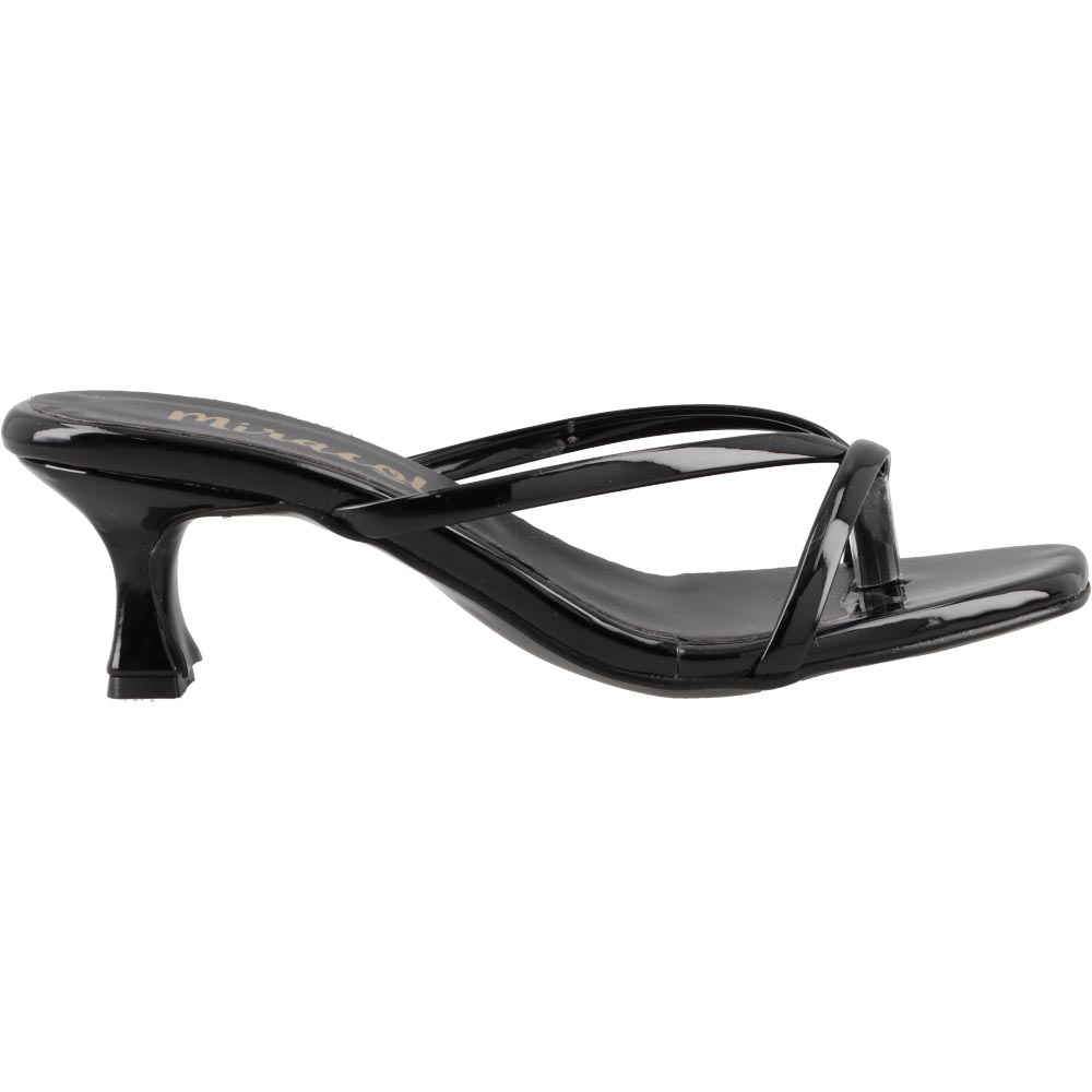 Foto 1 | Sandalia De Vestir Mujer Miracol By Mama Lola 189 Negro Sandalia Abierta Casual Tacon Bajo Talla 23 A 26 E