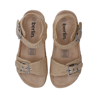 Foto 4 | Sandalia Dama Berlin Beige Plataforma Con Hebillas