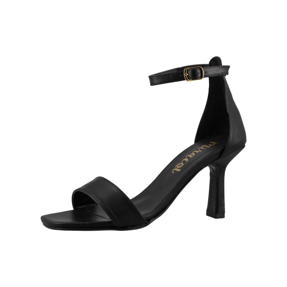 Foto 2 | Sandalia Vestir Mujer Miracol By Mama Lola 196 Negro Sandalia Abierta Tacon Bajo Comodo Talla 23 A 26 E