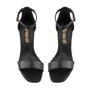 Foto 6 | Sandalia Vestir Mujer Miracol By Mama Lola 196 Negro Sandalia Abierta Tacon Bajo Comodo Talla 23 A 26 E