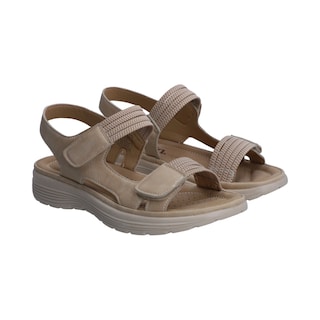 Foto 1 | Sandalia Dama Confort Berlin Beige De Plataforma