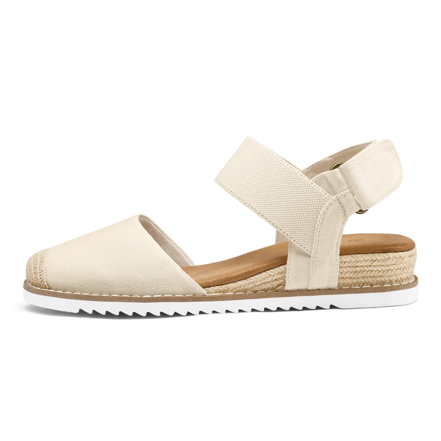 Foto 4 pulgar | Alpargatas Sandals Mysoft Para Mujer Con Cuña Baja Y Punta Cerrada - Venta Internacional.