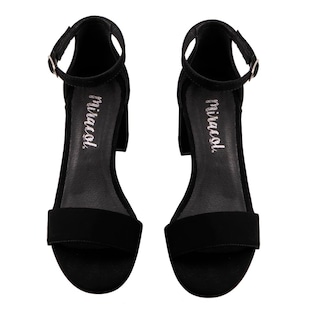 Foto 6 | Sandalia Para Mujer Miracol By Mama Lola 2047 Negro Sandalia Casual De Vestir Para Dama Talla 23 A 26 E