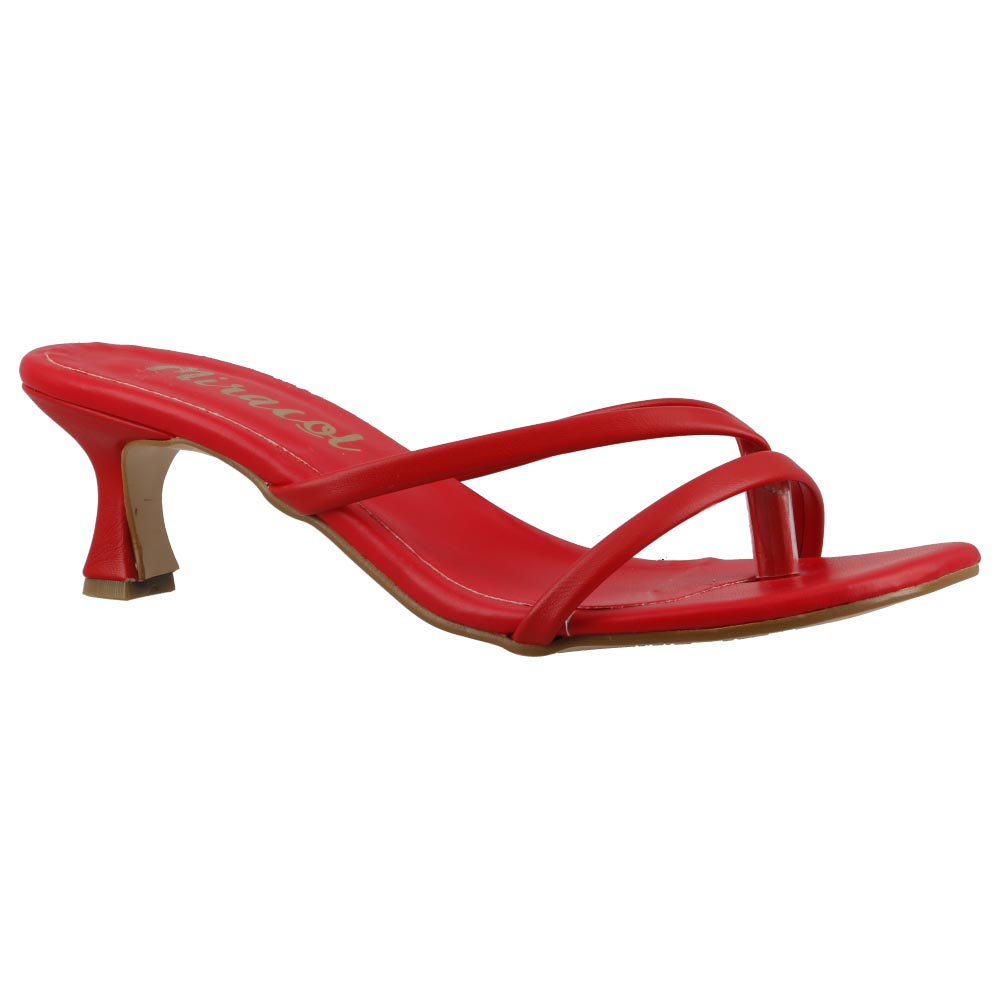 Foto 3 pulgar | Sandalia De Vestir Mujer Miracol By Mama Lola 189 Rojo Sandalia Abierta Casual Tacon Bajo Talla 23 A 26 E