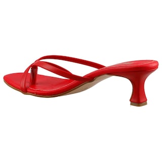 Foto 4 | Sandalia De Vestir Mujer Miracol By Mama Lola 189 Rojo Sandalia Abierta Casual Tacon Bajo Talla 23 A 26 E