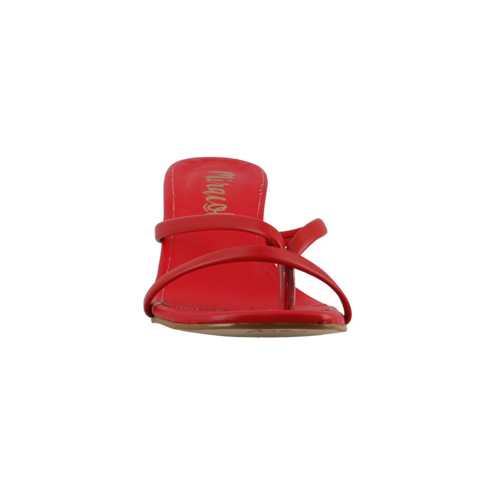 Foto 6 pulgar | Sandalia De Vestir Mujer Miracol By Mama Lola 189 Rojo Sandalia Abierta Casual Tacon Bajo Talla 23 A 26 E