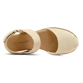 Foto 4 | Alpargatas Sandals Mysoft Para Mujer Con Cuña Baja Y Punta Cerrada - Venta Internacional.