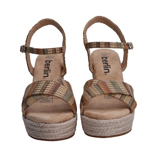 Foto 2 | Sandalia Dama Berlin Multicolor Plataforma Con Yute