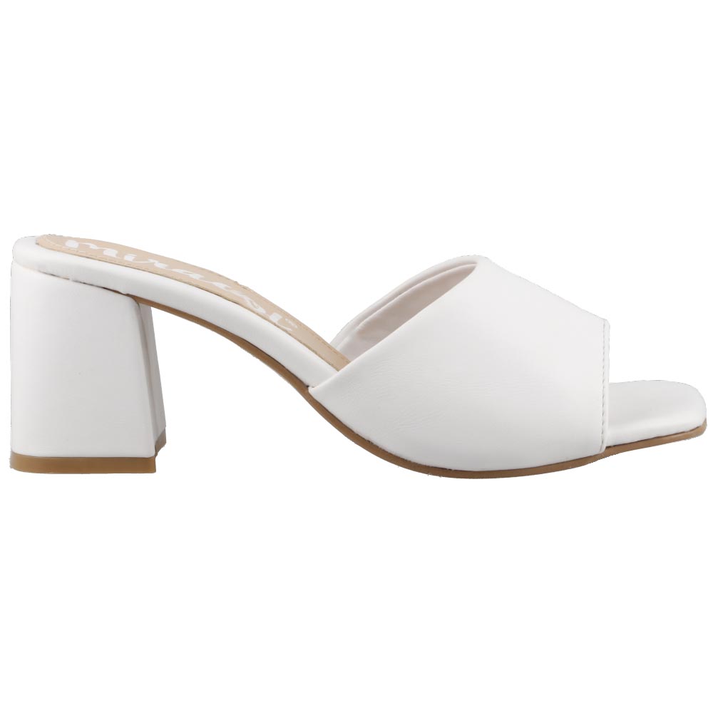 Foto 1 | Sandalia Dama Elegante Miracol By Mama Lola 5131 Blanco Sandalia Abierta Tacon Bajo Ancho Talla 23 A 26 E