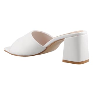 Foto 4 | Sandalia Dama Elegante Miracol By Mama Lola 5131 Blanco Sandalia Abierta Tacon Bajo Ancho Talla 23 A 26 E