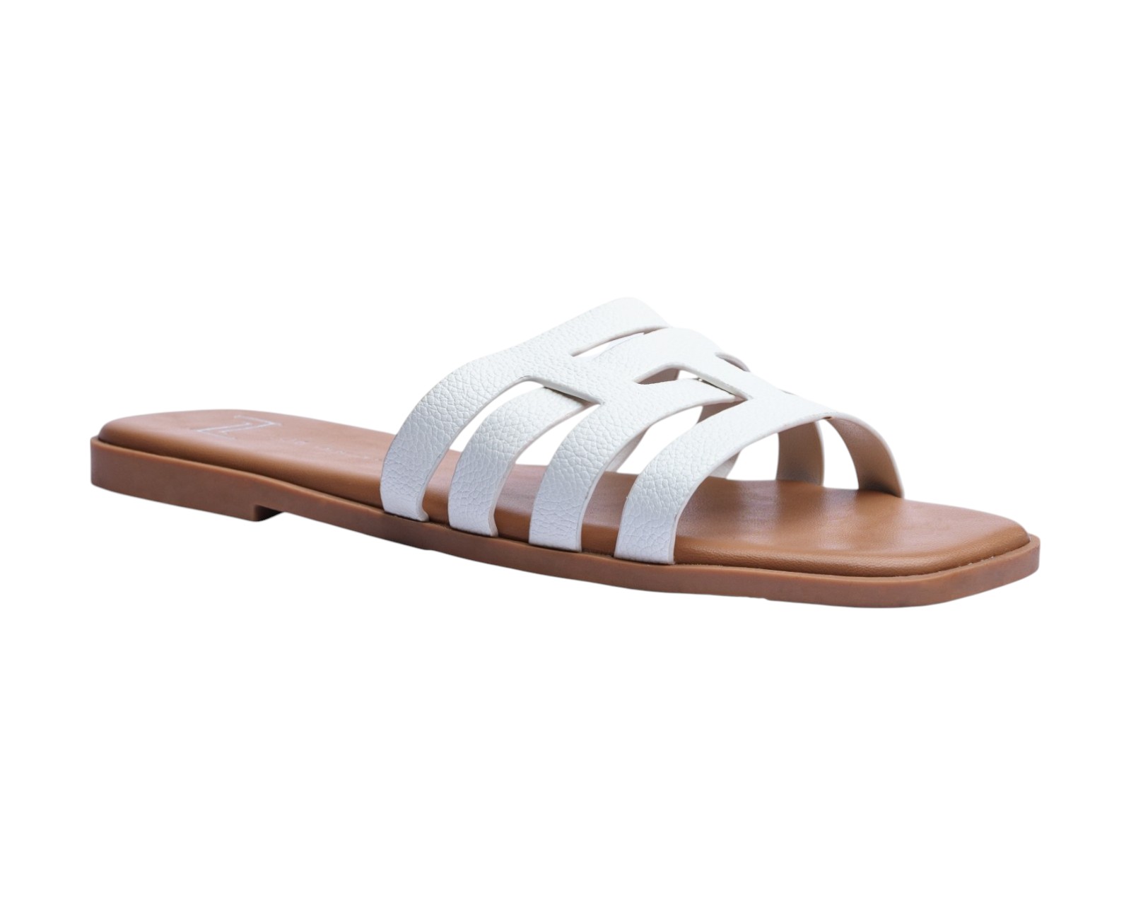 Foto 2 pulgar | Sandalia Piso Para Mujer Lob Footwear Pu Blanco 93105017