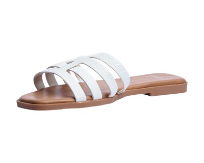 Foto 6 | Sandalia Piso Para Mujer Lob Footwear Pu Blanco 93105017