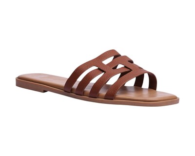 Foto 1 | Sandalia Piso Para Mujer Lob Footwear Pu Café 93105016