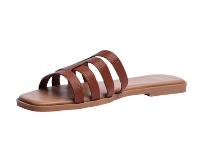 Foto 6 | Sandalia Piso Para Mujer Lob Footwear Pu Café 93105016
