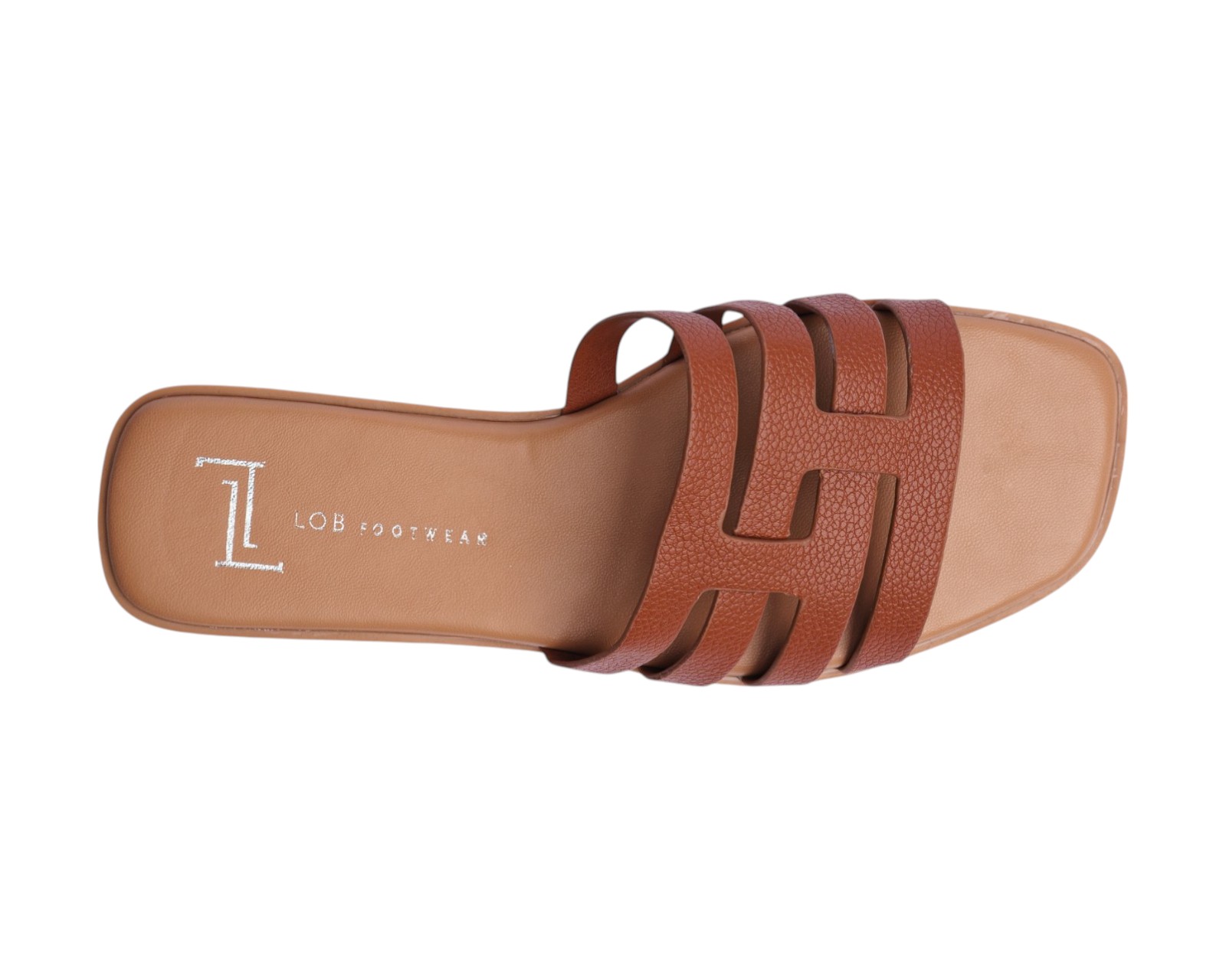 Foto 8 pulgar | Sandalia Piso Para Mujer Lob Footwear Pu Café 93105016