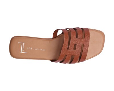 Foto 7 | Sandalia Piso Para Mujer Lob Footwear Pu Café 93105016